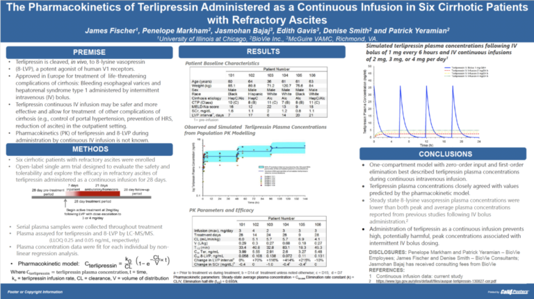 The Pharmacokinetics of Terlipressin Administered as a Continuous Infusion in Six Cirrhotic Patients with Refractory Ascites